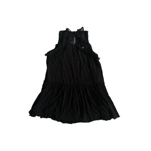 Free People | Dresses | Xs Free People Fp One Ma Jolie Black Sleeveless Lace Neck Mini Dress Raw Edge | Poshmark Free People | Dresses | Xs Free People Fp One Ma Jolie Black Sleeveless Lace Neck Mini Dress Raw Edge | Poshmark